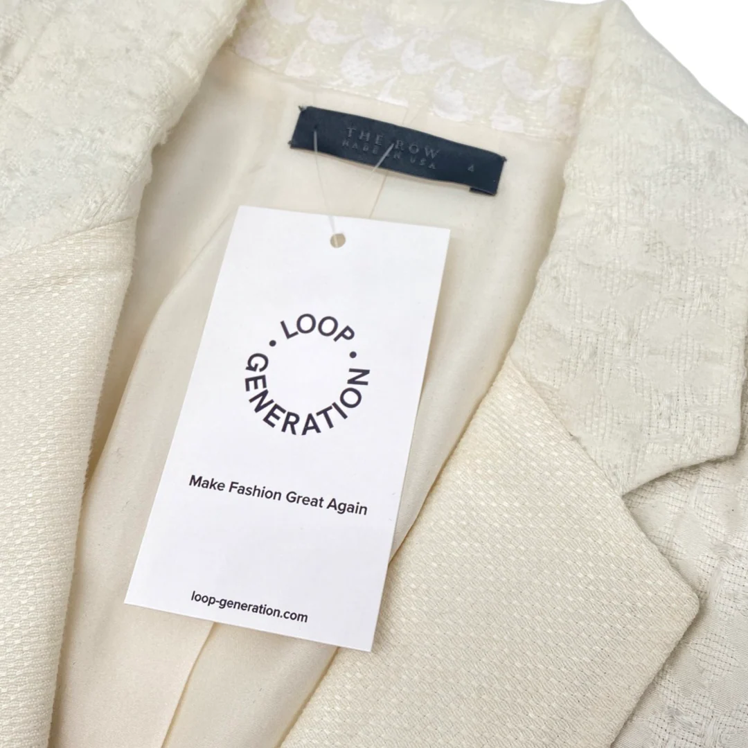 THE ROW ecru structured cotton jacket - Image 5
