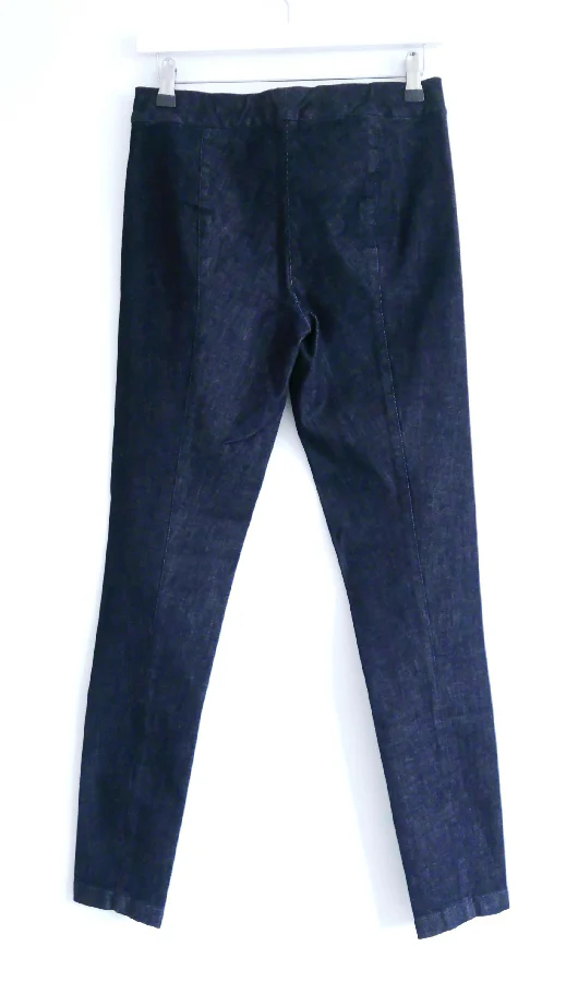 The Row women's navy stratton stretch denim leggings - Image 3