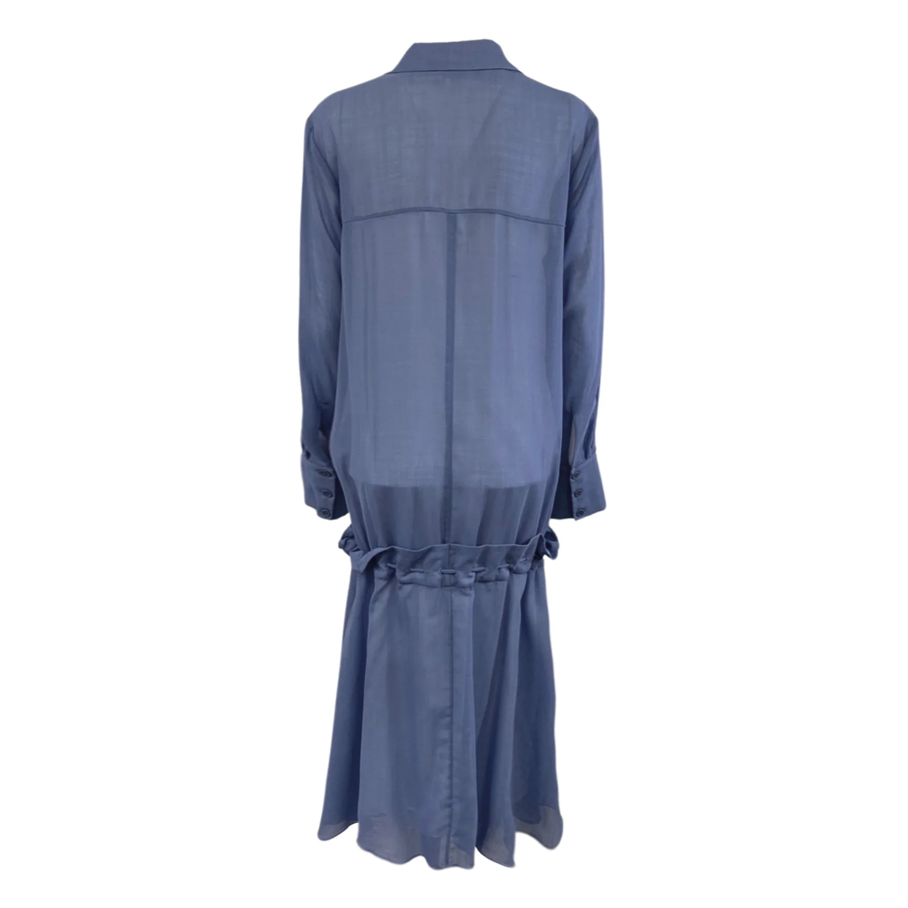 TIBI blue oversized shirt dress - Image 3