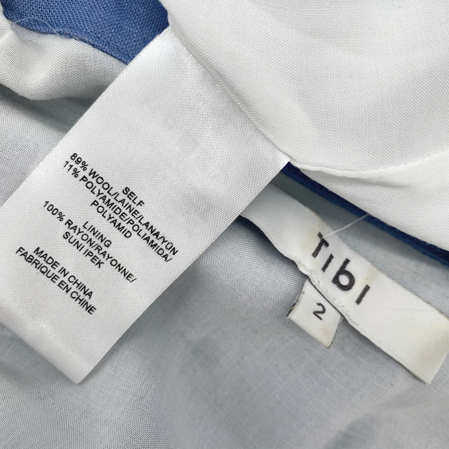 TIBI blue oversized shirt dress - Image 4