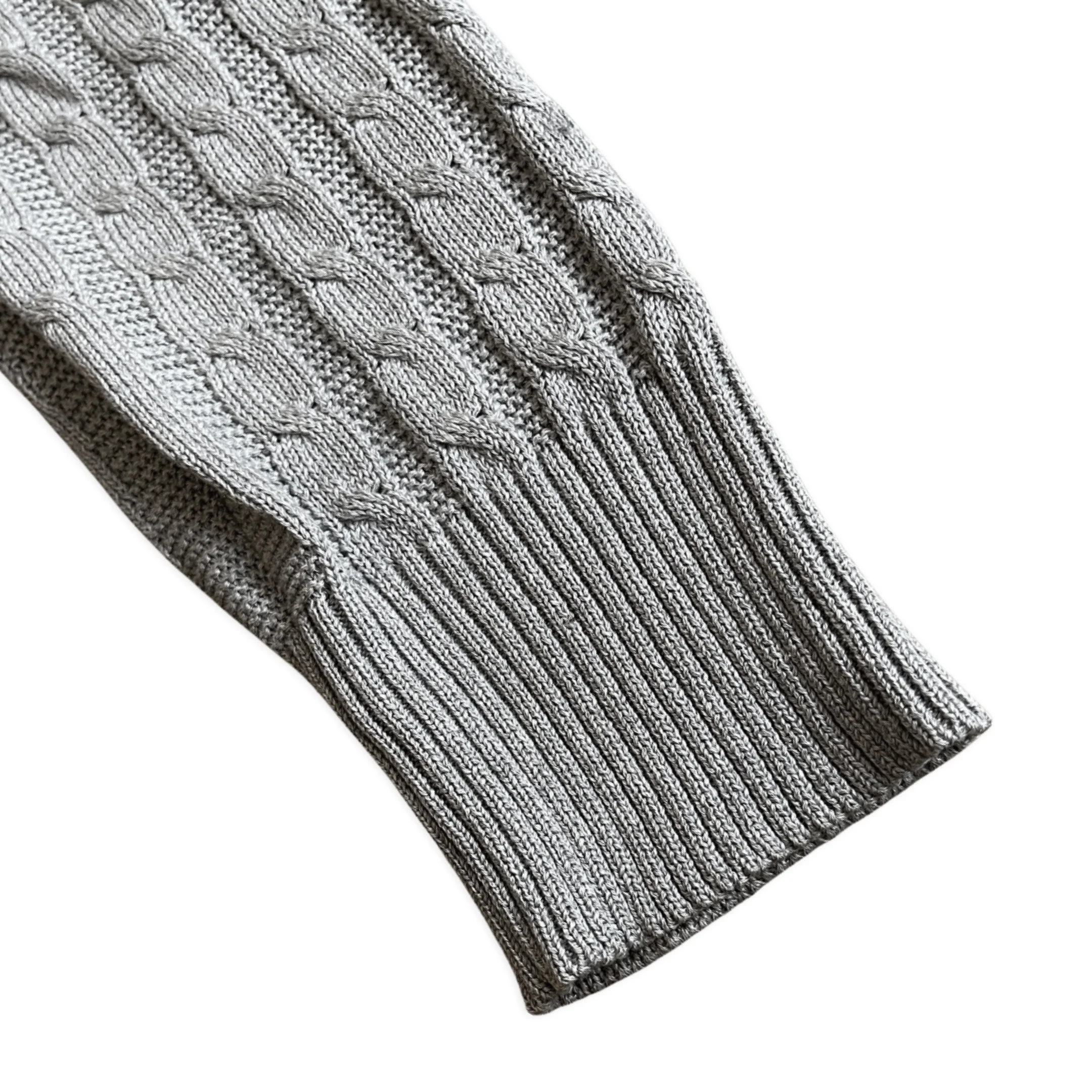 Tom Ford grey cotton cable knit jumper - Image 4