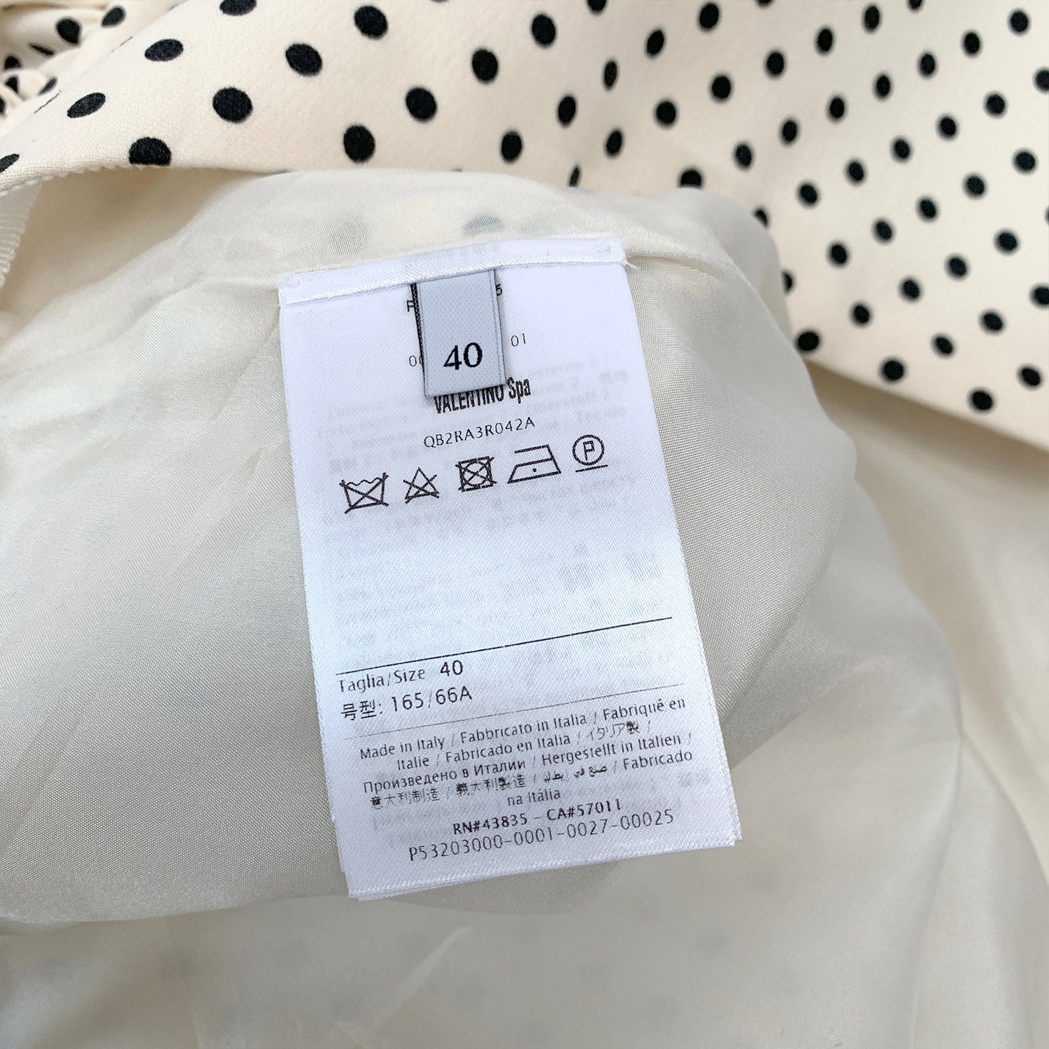 Valentino ecru polka dot ruffle mini skirt - Image 5