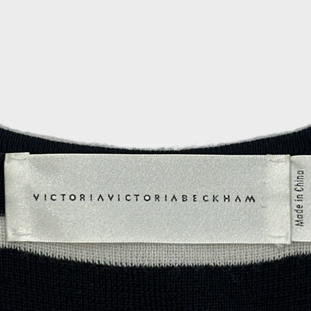 Victoria by Victoria Beckham multicoloured striped ribbed woolen sleeveless dress - Image 5